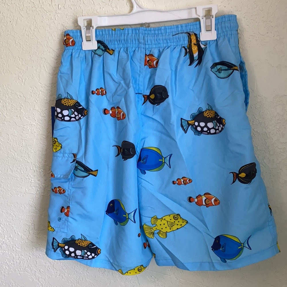 🐠🐡🐟UZZI Activewear SizeL Swim Trunks NWT 🐡🐠🐟 - Picture 2 of 10